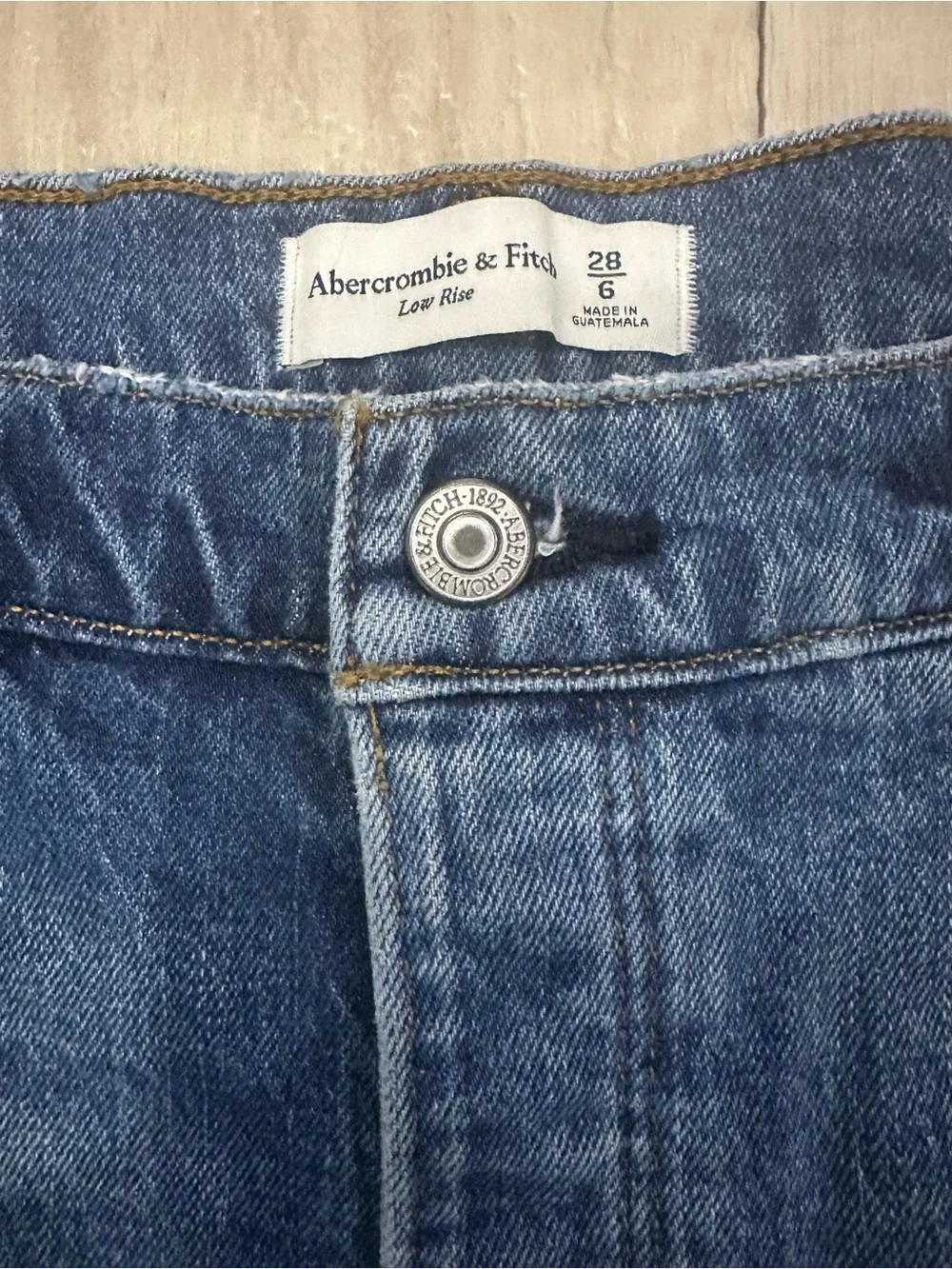 Abercrombie & Fitch Low Rise Denim Shorts
